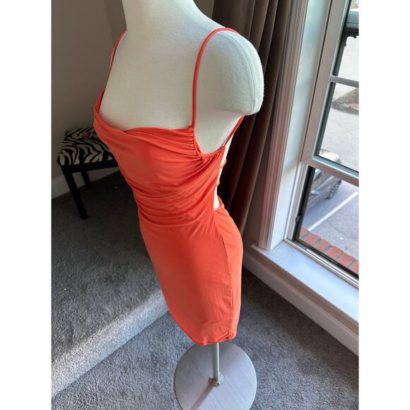 Orange Open back, low back dress NWT, size Medium - Picture 3 of 11